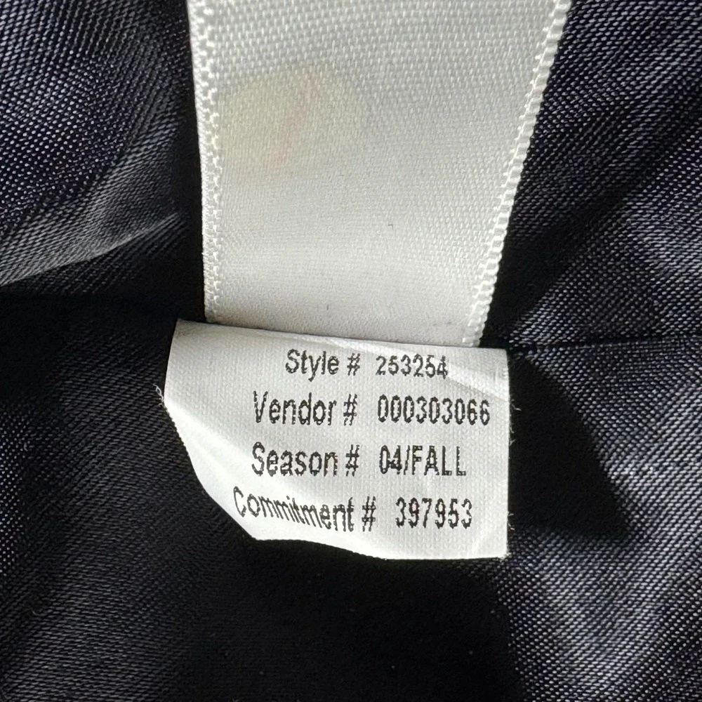 Vintage 2004 Banana Republic Men's 40R Black Pinstripe Cotton Blazer Sport Coat